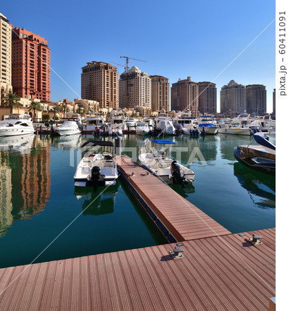 Marina on the Pearl Island in Doha, Qatar 60411091