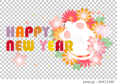 Happy flowers and mice 60411360