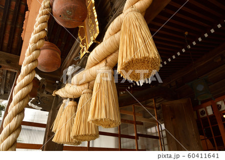 北海道函館市湯倉神社境内の冬の雪景色の風景を撮影 北海道函館市湯倉神社境内の冬の雪景色の風景を撮影 60411641