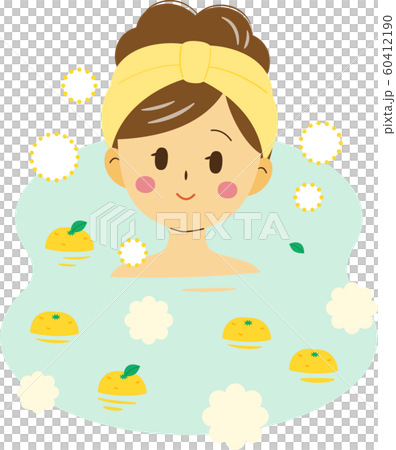 Women soaking in yuzu 60412190