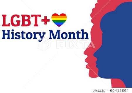 LGBT History Month. Concept of annual month-long observances with traditional rainbow colors 60412894
