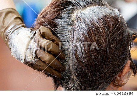 ヘアサロン  白髪染め 60413394