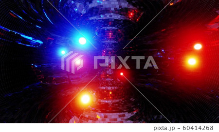 abstract nuclear reactor with glowing atom parrticles and nice reflections 3d illustration background wallpaper 60414268