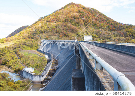 南川ダム ダム 宮城県 インフラツーリズム 紅葉 南川ダム ダム 宮城県 インフラツーリズム 紅葉 60414279