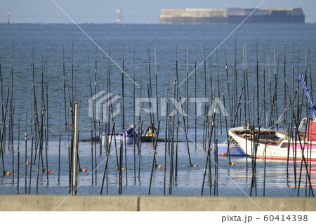 大牟田市 三池港 海苔船、 大牟田市 三池港 海苔船、 60414398
