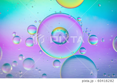 Multicolored abstract background picture made with oil, water and soap 60416282