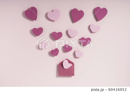 Valentine's day composition. Pink and purple 60416952