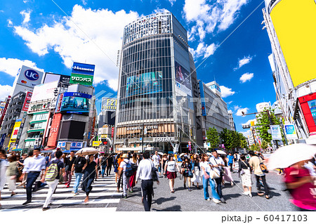 《東京都》渋谷駅前・スクランブル交差点 60417103