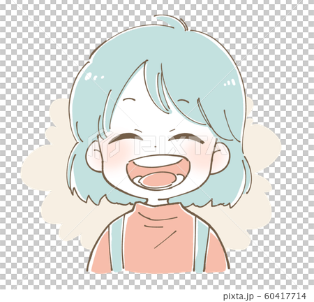 笑顔 女の子 イラストのイラスト素材