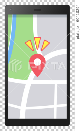 Map app illustration_screen size 16: 9 60418294