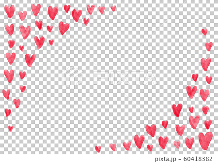 Hand painted watercolor heart ornament - Stock Illustration [60418382 ...
