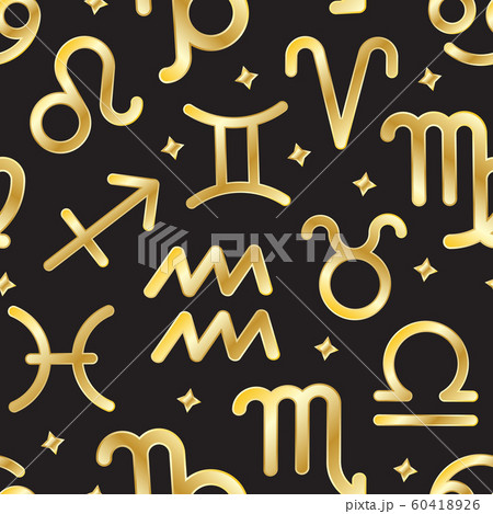 Zodiac sign seamless pattern vector background Zodiac sign seamless pattern vector background 60418926