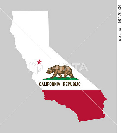 California Map Flag Vector illustration Eps 10 California Map Flag Vector illustration Eps 10 60420604