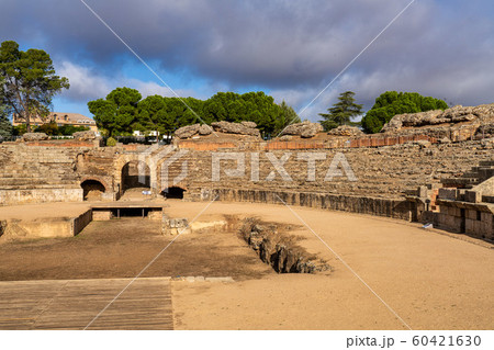 Roman Amphitheatre in Merida, Augusta Emerita in Roman Amphitheatre in Merida, Augusta Emerita in 60421630