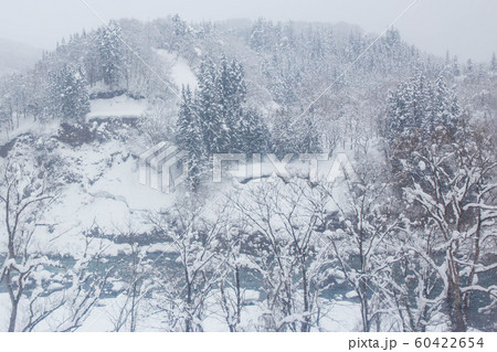 日本の車窓から　豪雪のJR飯山線 60422654