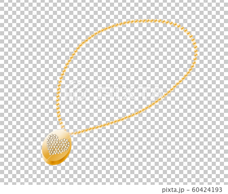 Heart diamond necklace gold 60424193