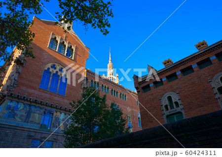 サンパウ病院 バルセロナ 世界遺産 朝日 サンパウ病院 バルセロナ 世界遺産 朝日 60424311