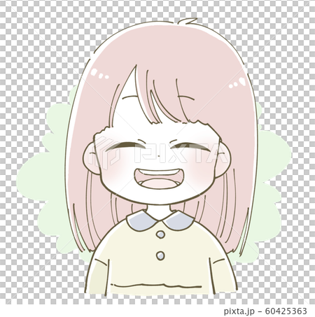 女の子 笑顔 イラストのイラスト素材 60425363 Pixta