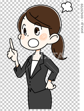 Young woman in suit 60429709