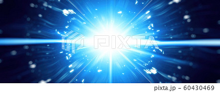 青い光線のイラスト素材