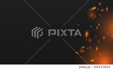 Red Fire sparks vector Red Fire sparks vector 60435604