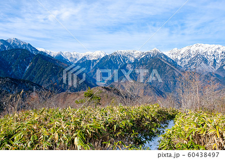 鍬ノ峰から北アルプスの眺め (12月) 鍬ノ峰から北アルプスの眺め (12月) 60438497