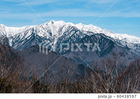 鍬ノ峰から望む爺ヶ岳・鹿島槍ヶ岳・五竜岳 （１２月） 60438597