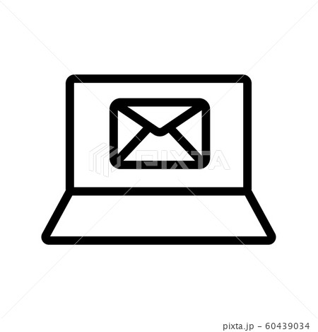 computer message icon vector. Isolated contour symbol illustration computer message icon vector. Isolated contour symbol illustration 60439034
