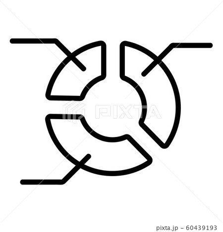 Chart diagram icon vector. Isolated contour symbol illustration Chart diagram icon vector. Isolated contour symbol illustration 60439193