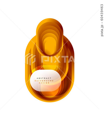 Vector abstract geometric bubble banner created with round shapes. Trendy simple button. Illustration For Wallpaper, Banner, Background, Card, Book Illustration, landing page 60439463