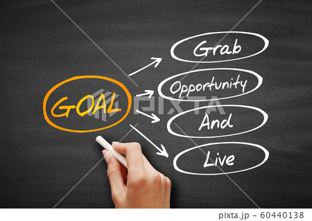 GOAL - Grab Opportunity And Live acronym GOAL - Grab Opportunity And Live acronym 60440138