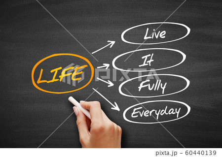 LIFE - Live It Fully Everyday, acronym LIFE - Live It Fully Everyday, acronym 60440139