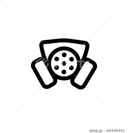 Mask from dust icon vector. Isolated contour symbol illustration Mask from dust icon vector. Isolated contour symbol illustration 60440441
