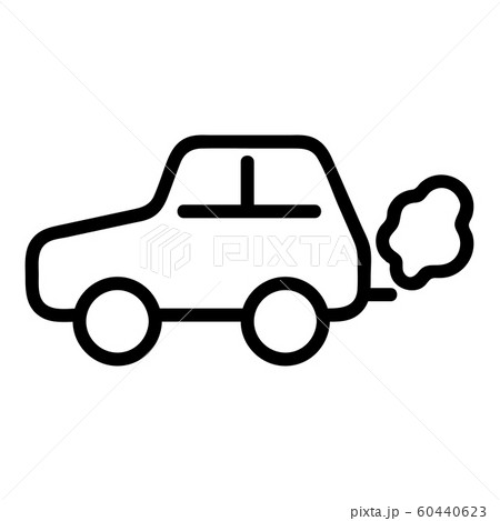 Pollution Of The Exhaust Gas Icon Vector Stock Illustration