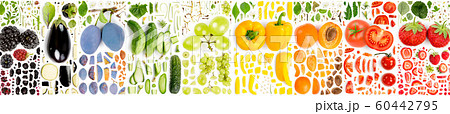 Fruit and vegetable Collection Abstract 60442795