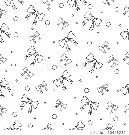Seamless pattern of bows 60443222