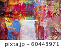 Painting Artistic bright color oil paint texture abstract artwork. Modern futuristic pattern for grunge wallpaper, interior, album, flyer cover, poster, booklet background. Creative graphic design 60443971