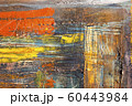 Painting Artistic bright color oil paints texture abstract artwork. Modern futuristic pattern for grunge wallpaper, interior, album, flyer cover, poster, booklet background. Creative graphic design 60443984