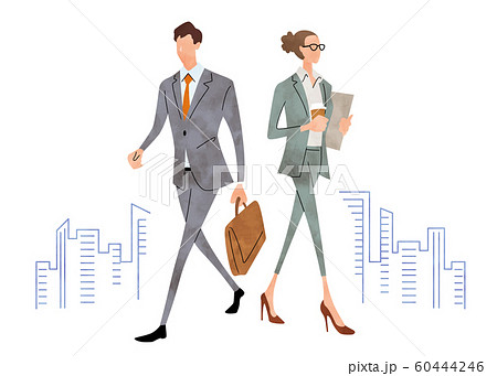 イラスト素材 ビジネスシーン 男性 女性のイラスト素材
