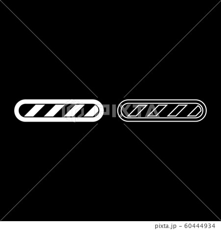 Loading bar of progress status icon outline set Loading bar of progress status icon outline set 60444934