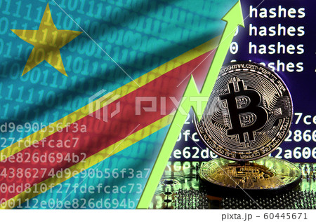 Democratic Republic of the Congo flag and rising 60445671