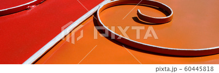 Metal texture of a piece of colored wall with a 60445818