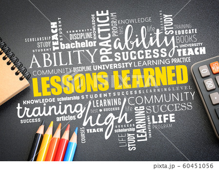 Lessons Learned word cloud collage 60451056