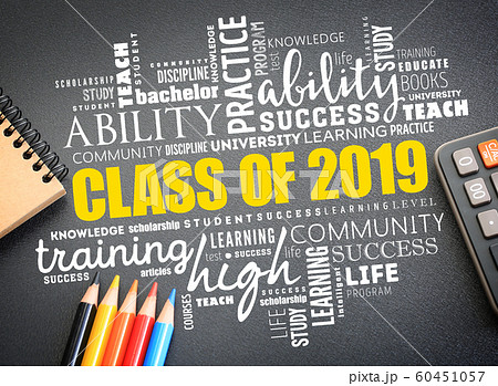 CLASS OF 2019 word cloud collage CLASS OF 2019 word cloud collage 60451057