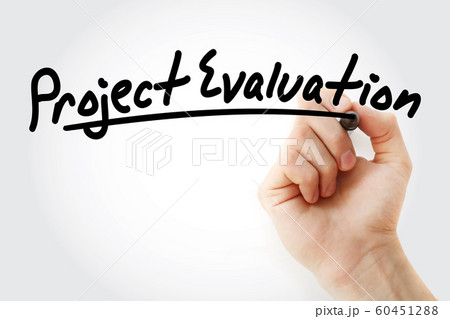 Hand writing project evaluation with marker Hand writing project evaluation with marker 60451288