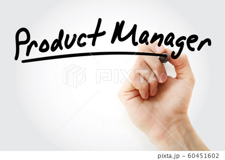 Hand writing product manager with marker Hand writing product manager with marker 60451602
