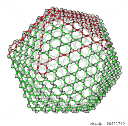 Nanocluster fullerene C720 molecular structure Nanocluster fullerene C720 molecular structure 60451740