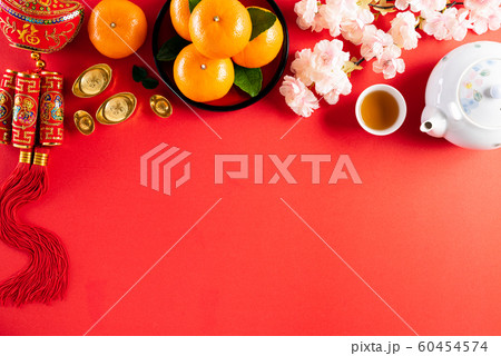 Chinese new year festival decorations 60454574