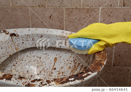 Dirty toilet and bathroom 60454645