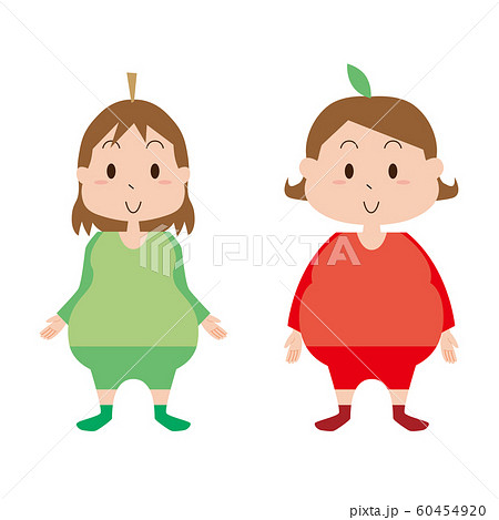 ダイエット　肥満　洋ナシ型　リンゴ型　笑顔 60454920